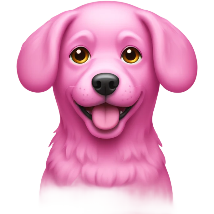 Pink dog  emoji