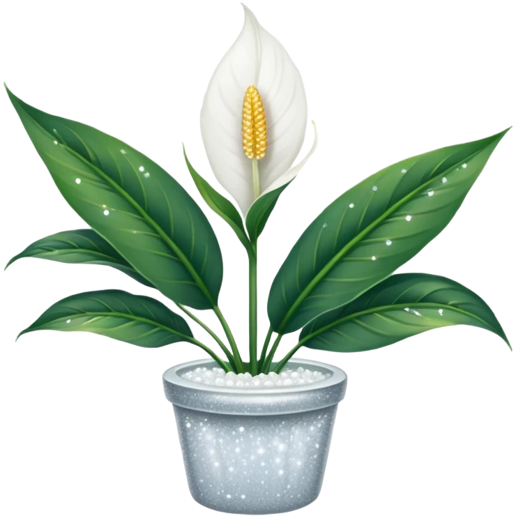 Sparkly Peace Lily emoji