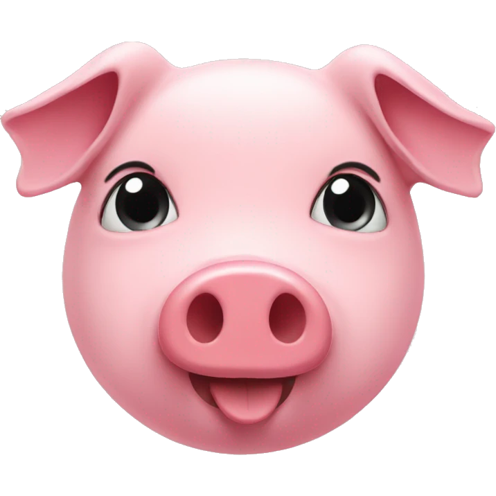 Heart with pigs nose emoji