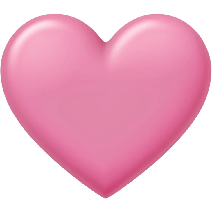 Pink line hand drawn Heart emoji