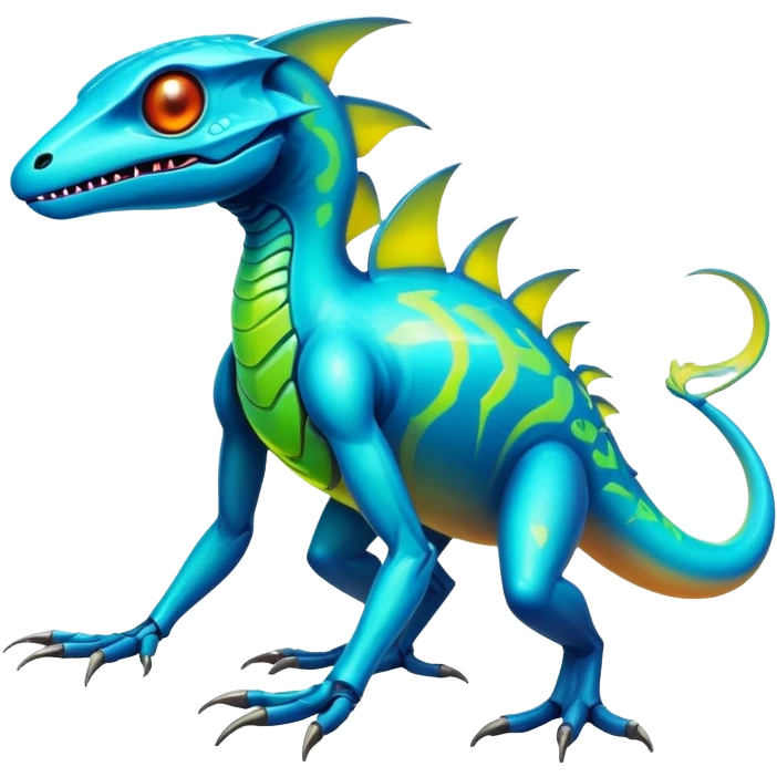  exotic tropical cyber-Fakémon-Vernid-creature emoji