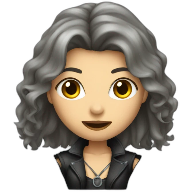 femal metal singer emoji