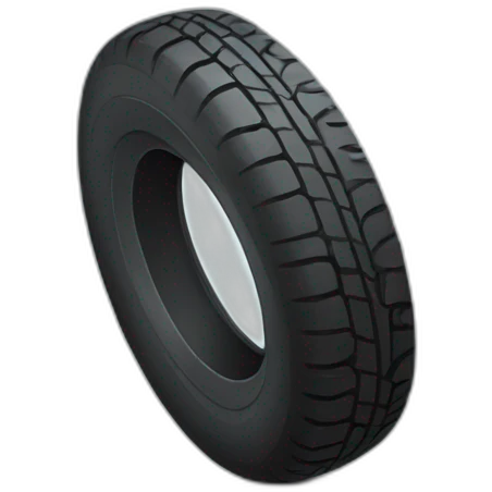 Flattened tire emoji