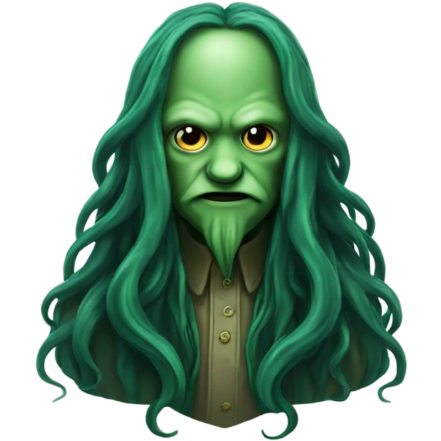 Cthulhu long hair  emoji