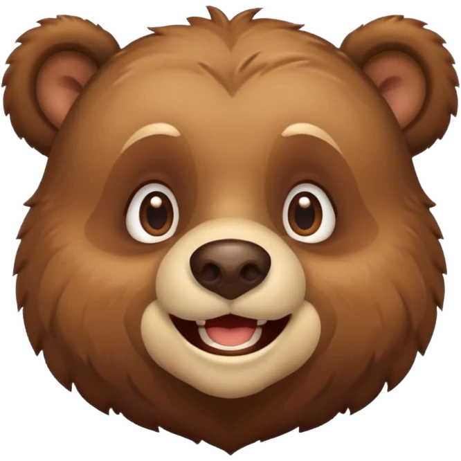 smiling bear emoji