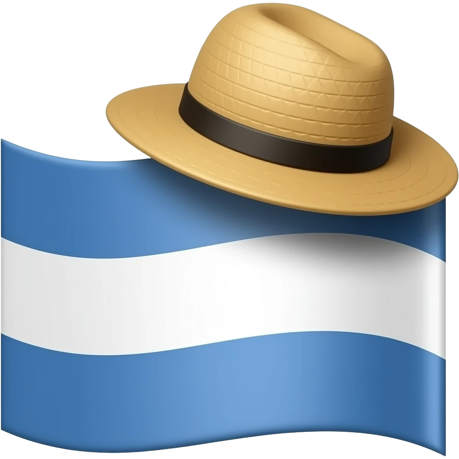 Straw hat ship flage emoji emoji