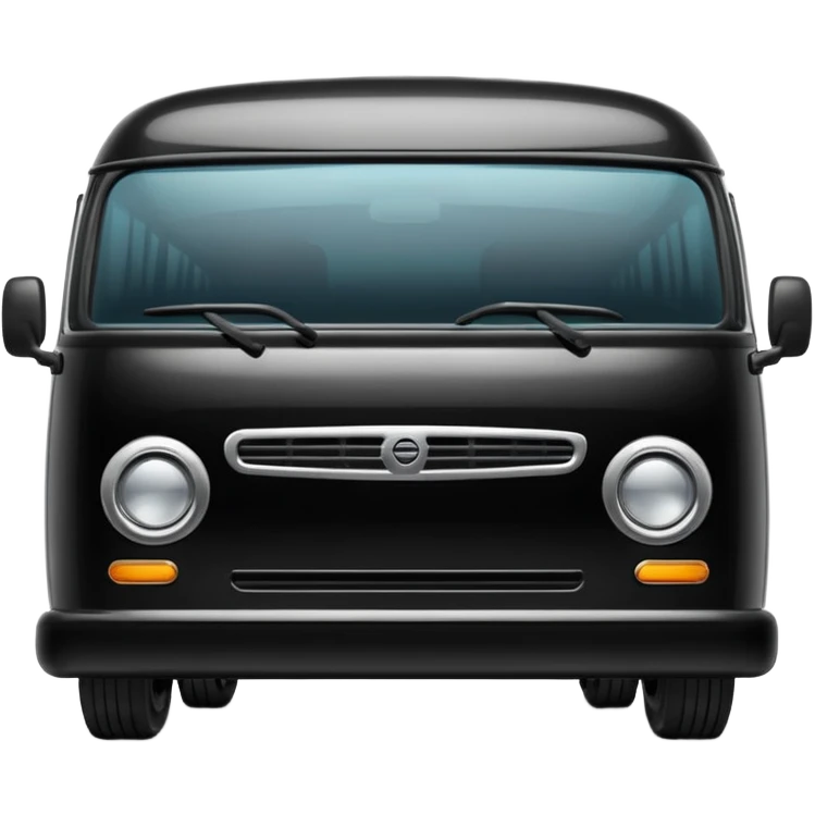 black minibus emoji