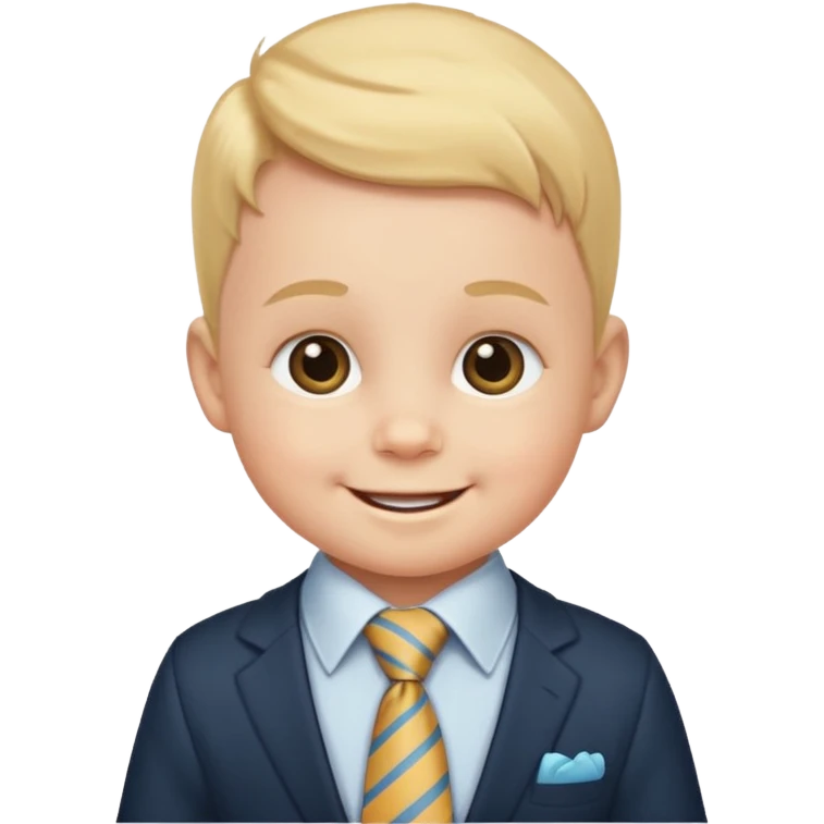 baby with tie emoji