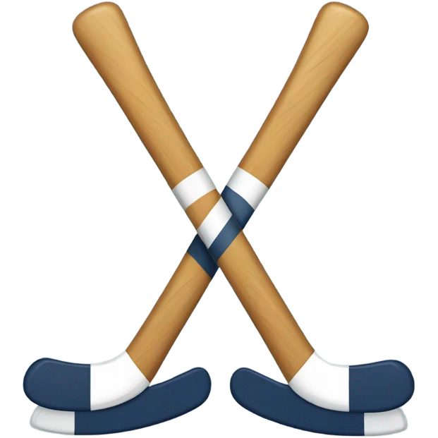 ice hockey sticks crossed with a puck in the middle emoji