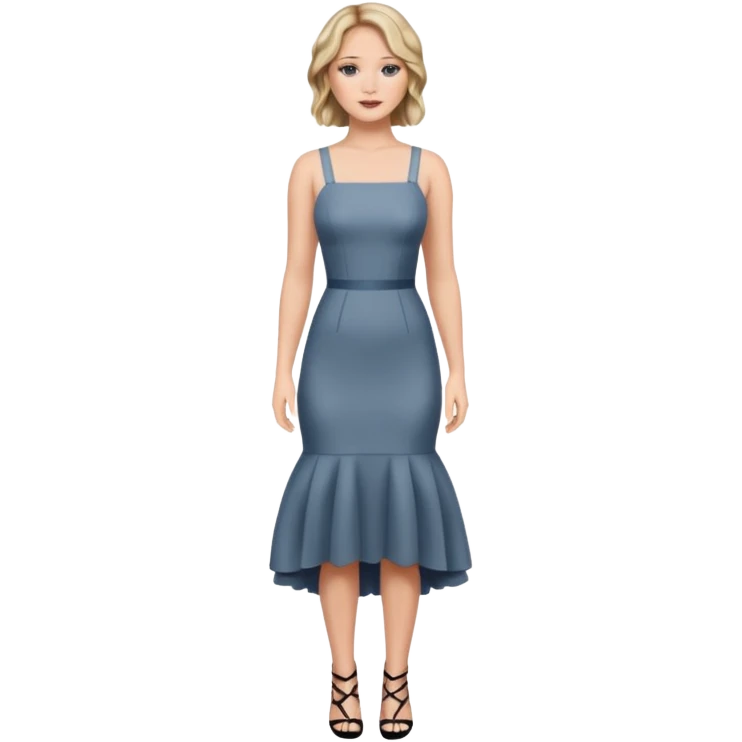 Jennifer Lawrence, full body portrait  emoji