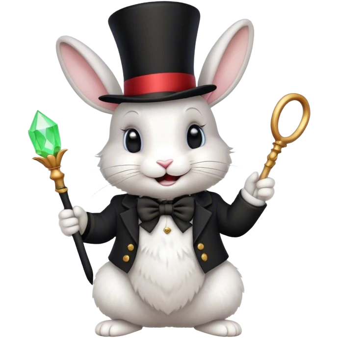Rabbit magician  emoji