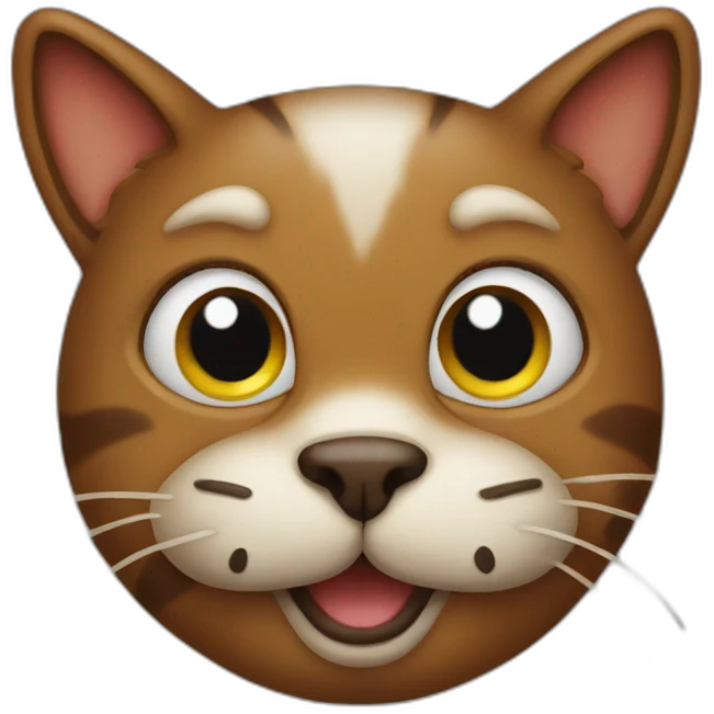 poo cat head emoji