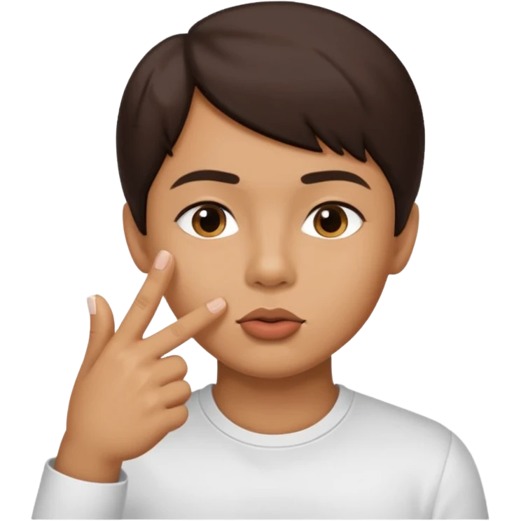 un banco y una persona haciendo gesto de silencio emoji