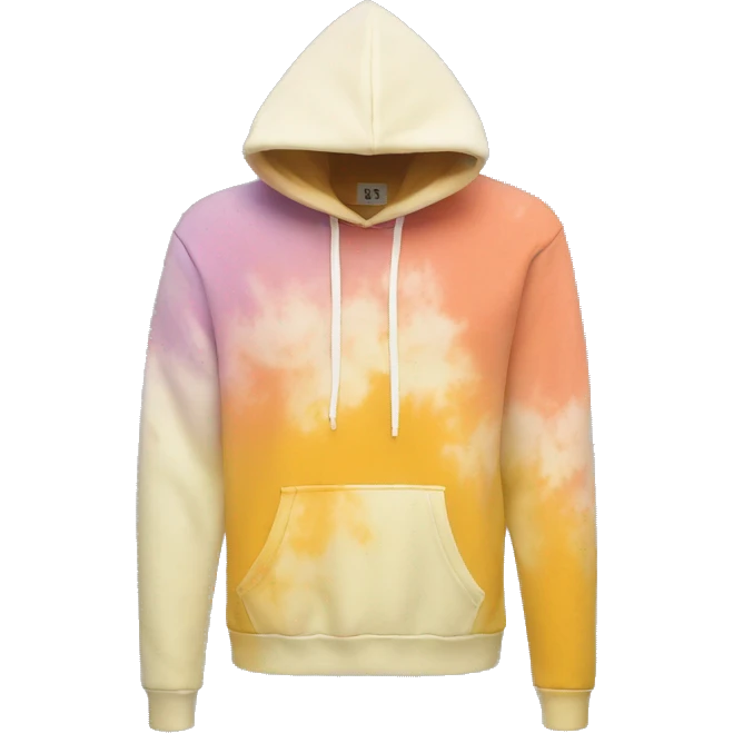 Bleach dyed hoodie emoji