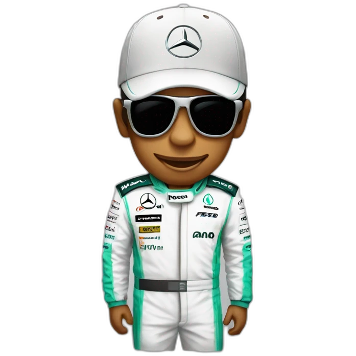 Formule 1 Mercedes Hamilton emoji