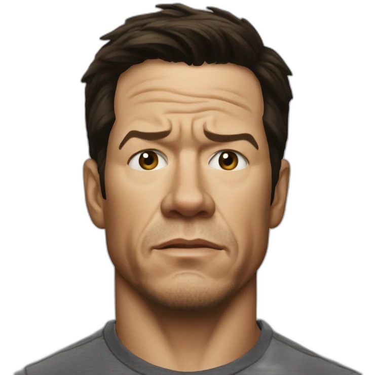 mark wahlberg serious real emoji