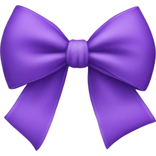 purple bow emoji