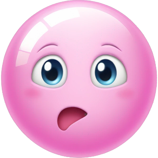 Bubble with pink heart emoji