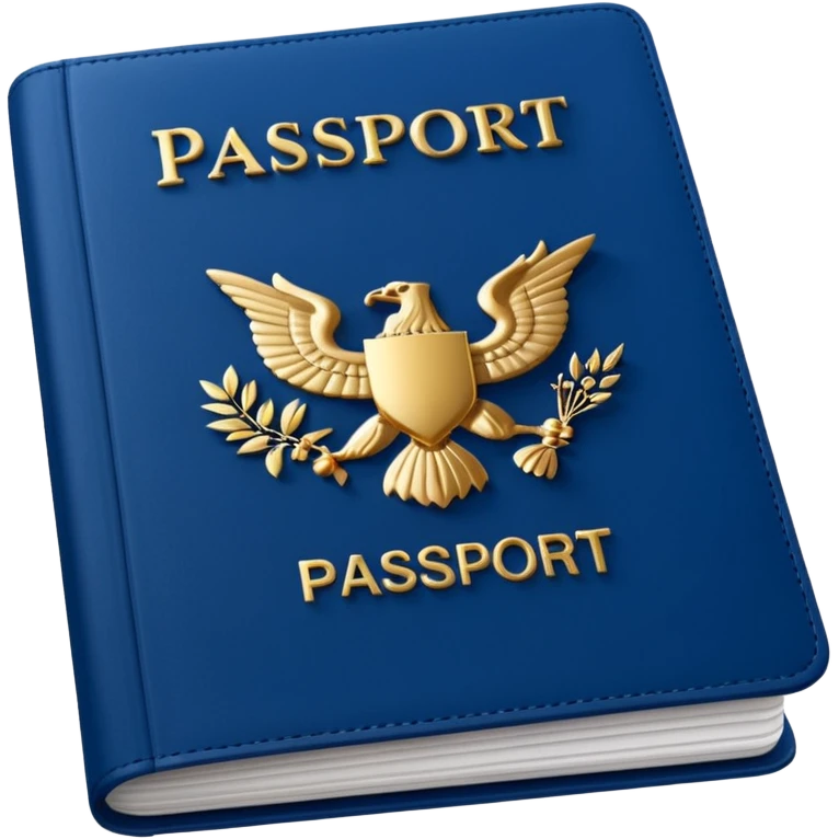 An open passport emoji