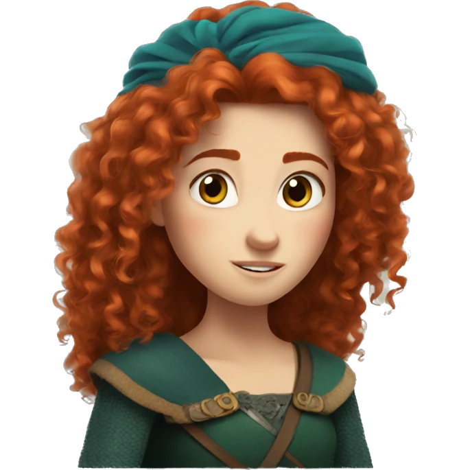 Merida from Brave emoji