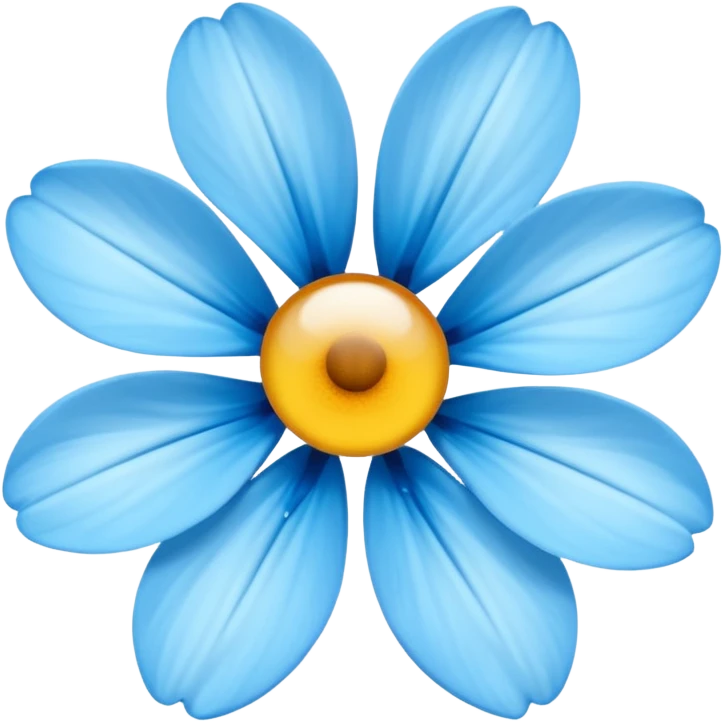 light blue flower emoji