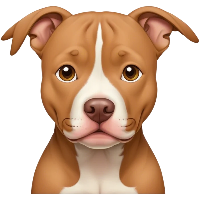 Tan pitbull floppy ears emoji