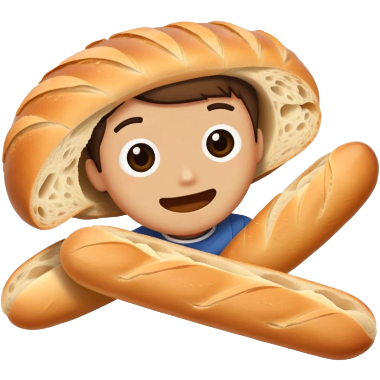 Jadon getting cut open by a baguette  emoji