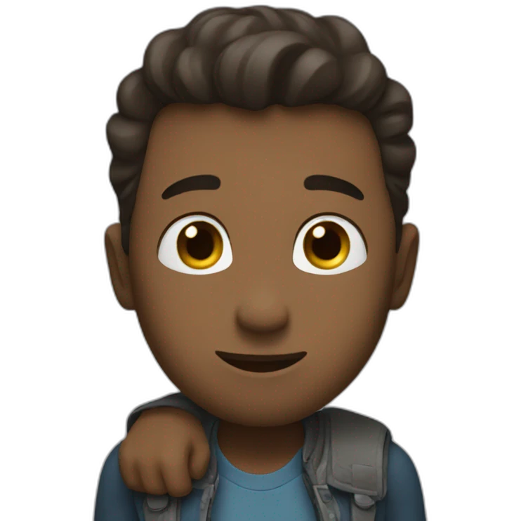 Short hug tall emoji