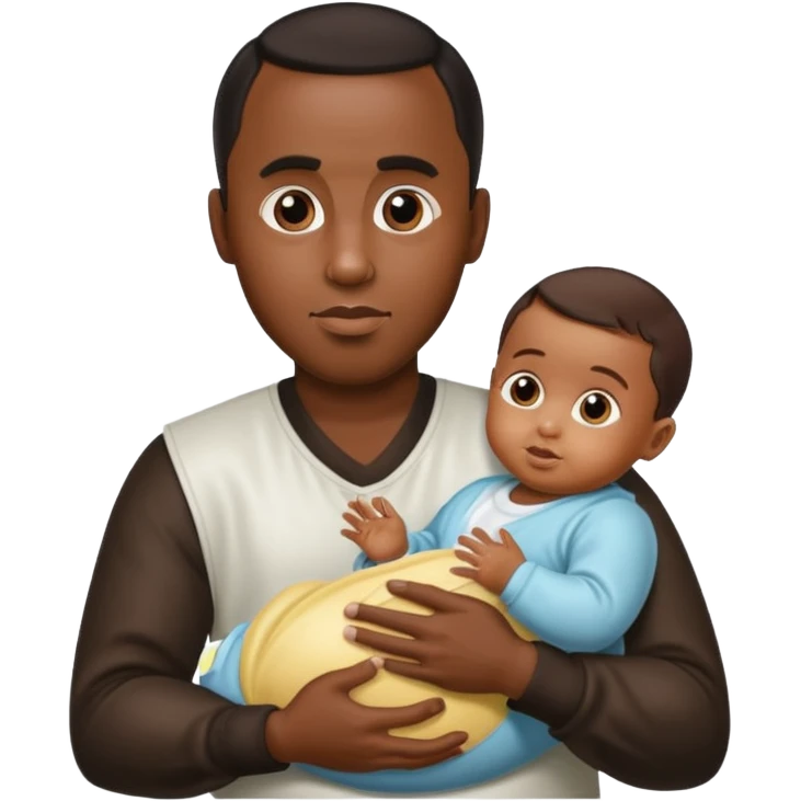 Sean “Diddy” Combs with baby oil and a very small infant emoji
