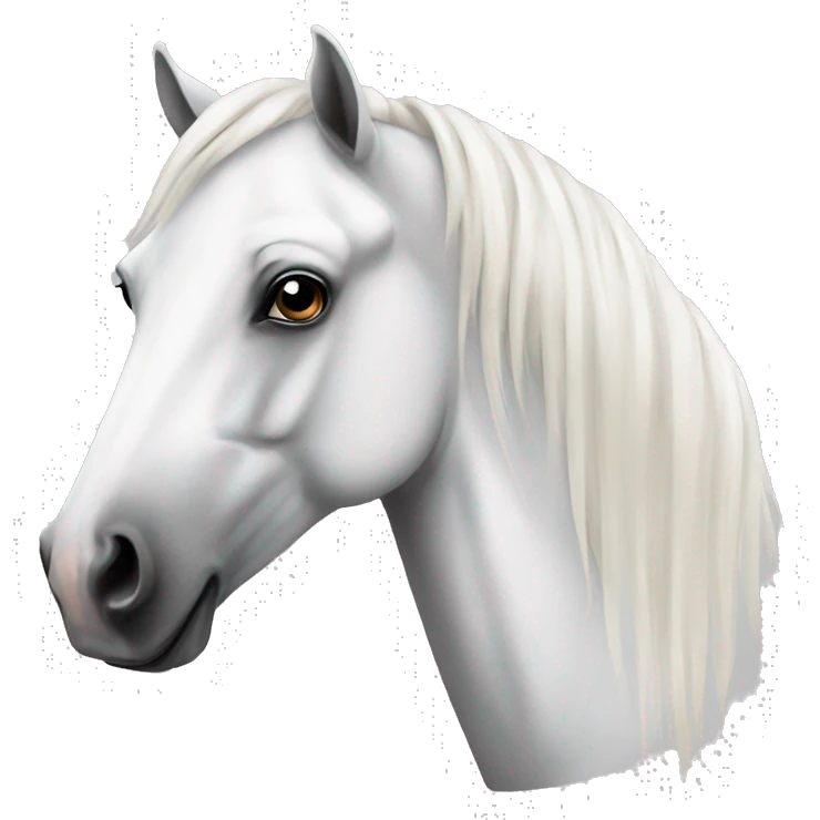 horse white and tattoo emoji