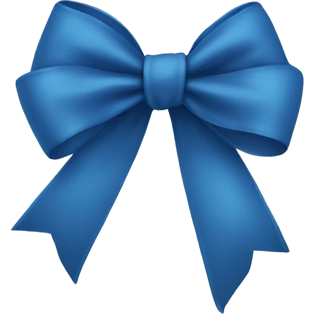 blue bow emoji