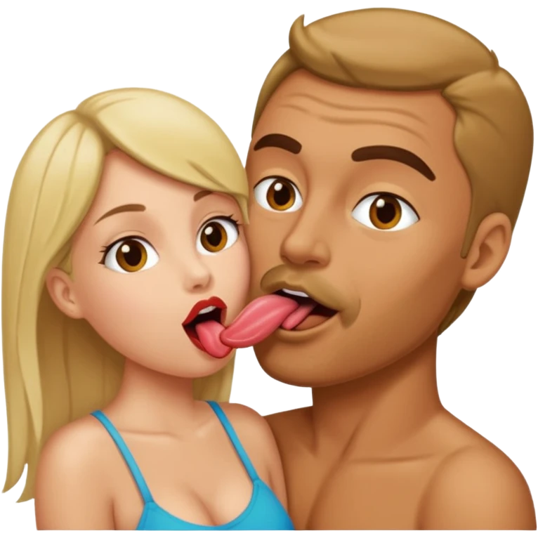 Man licking woman pussy emoji