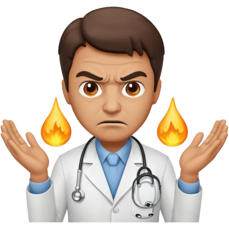 Angry doctor emoji