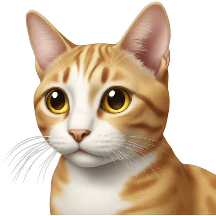 cat facing the side looking forward emoji