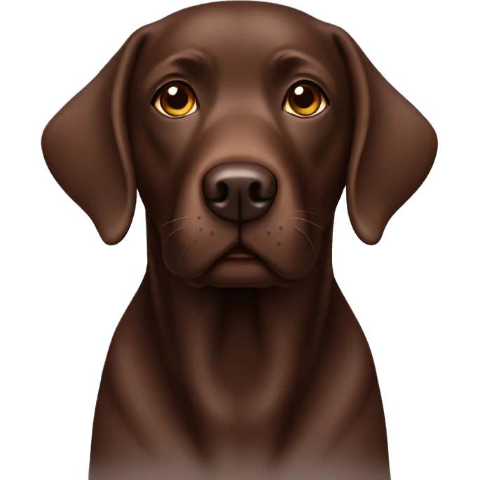 Chocolate Labrador  emoji