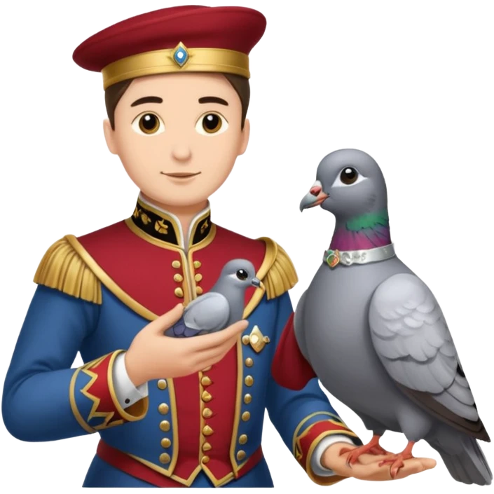 Fanfare as a lord has received a carrier pigeon from a fellow lord. Make sure to include the lord emoji