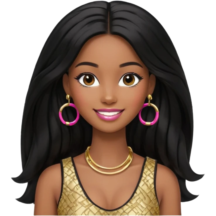 black barbie emoji