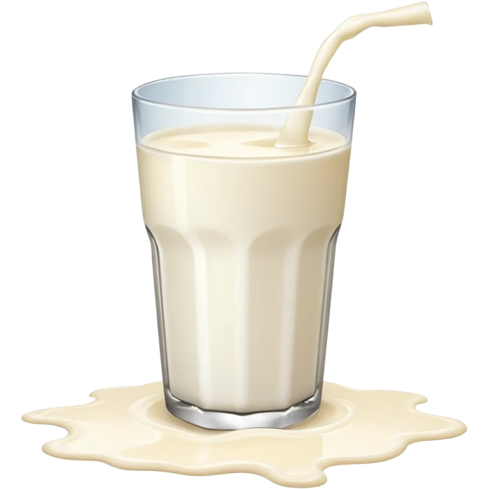 glass of milk spill on floor emoji