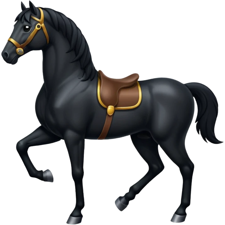 Black horse emoji
