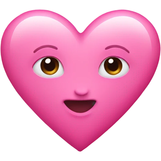 Pink heart  emoji
