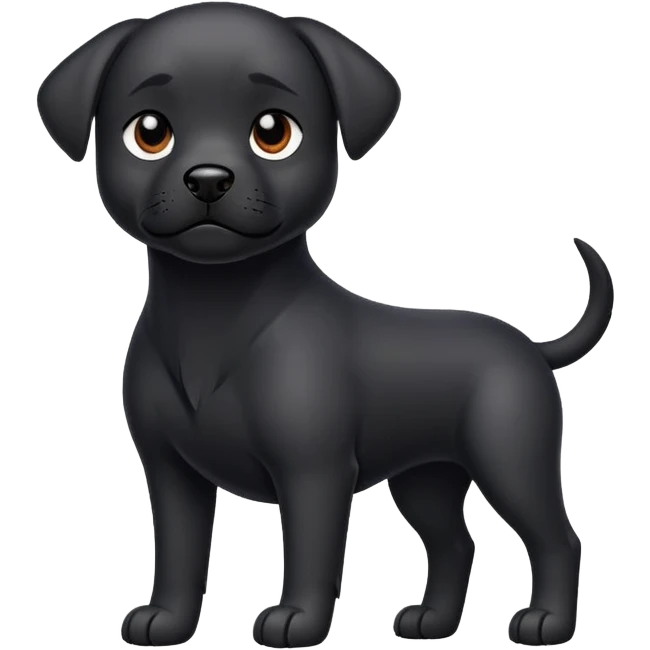 Black dog emoji