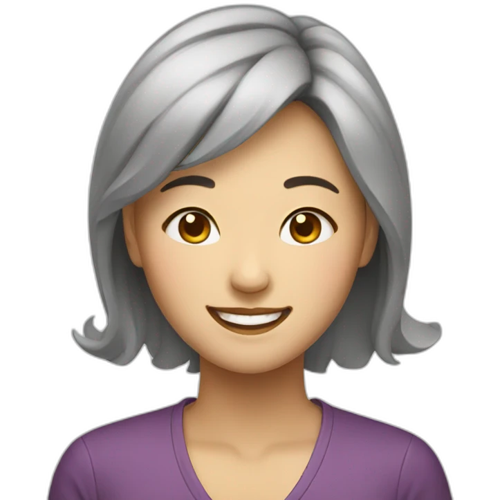chinese woman smiling emoji