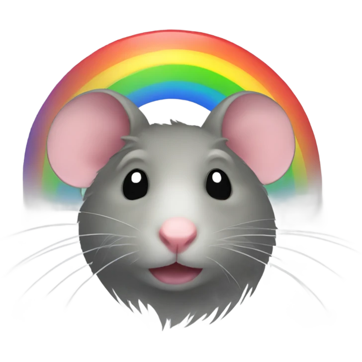 rainbow rat emoji
