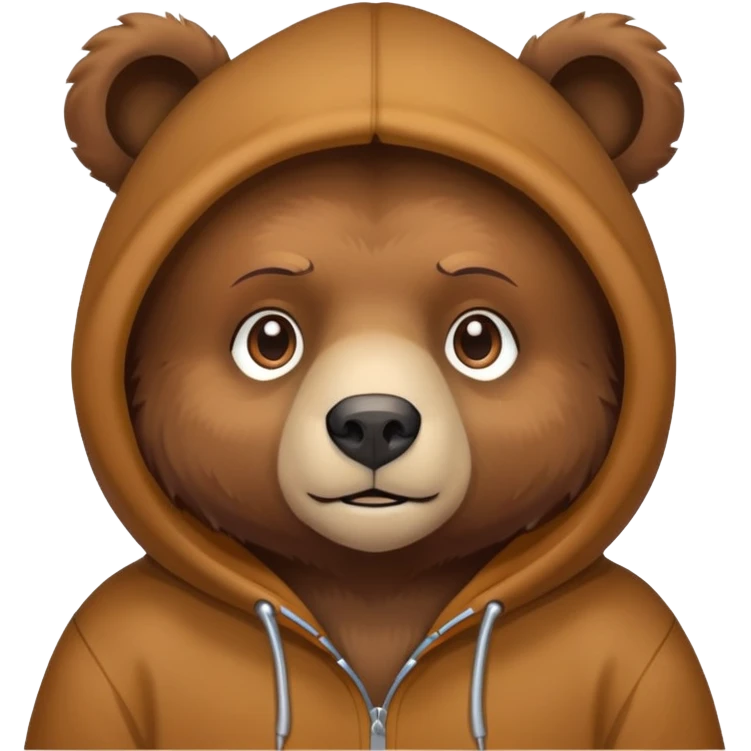 A￼ Bear with Hoodi emoji