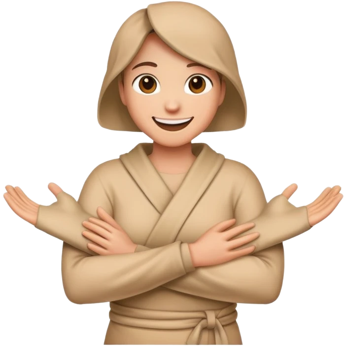 Cut mad with arms wrapped emoji