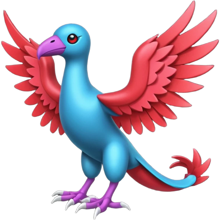 Mandibuzz-Yveltal-Porygon-fusion (full body) emoji