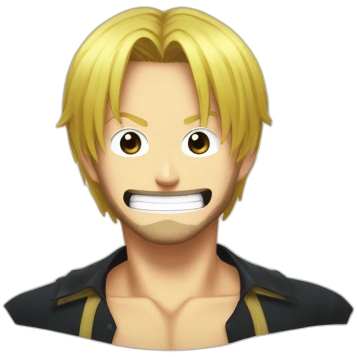 one piece sanji head emoji