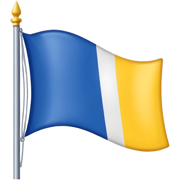 Un drapeaux tricolore , l'odre bleu blanc et jaune  emoji