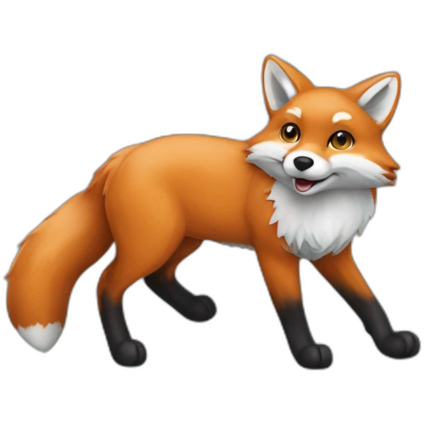 fox blue with att blue emoji