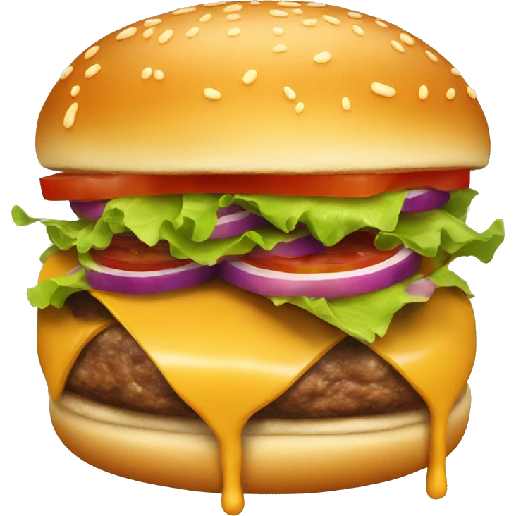 Juicy burger emoji